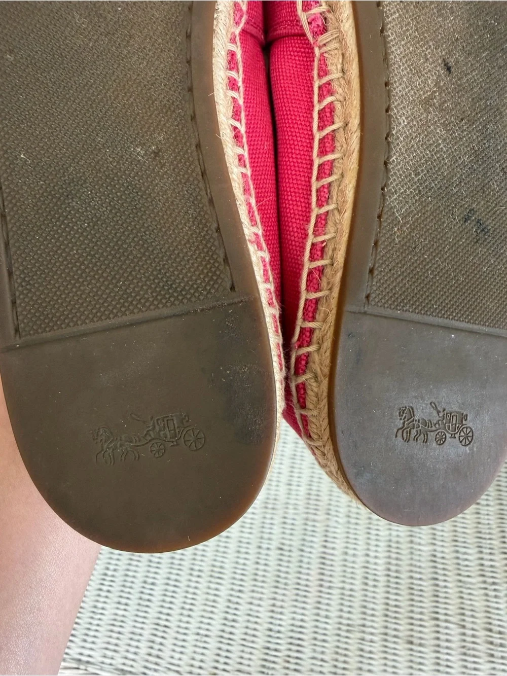 COACH Rhoda Canvas Espadrille Slip-On Shoes